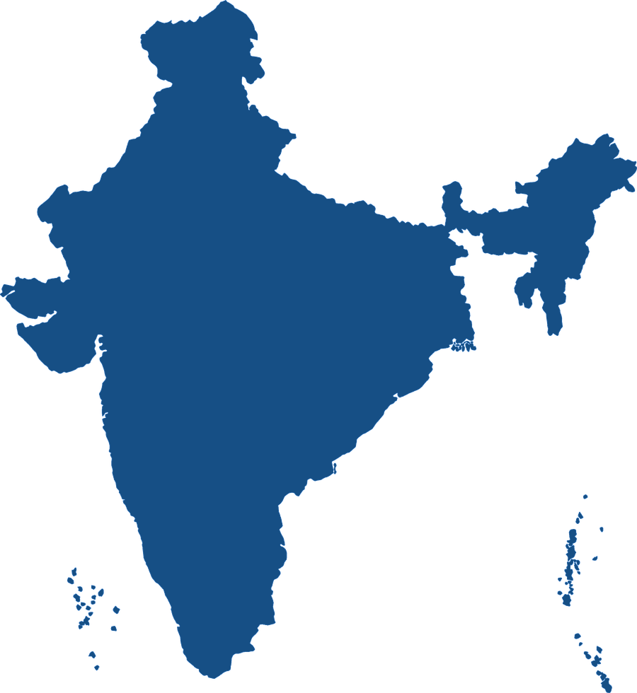 Map of India showing Thyrocare Laboratory Network Locations